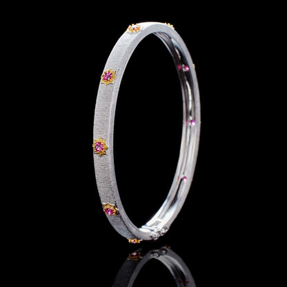 Sunflowers Hinged Bracelet 5464