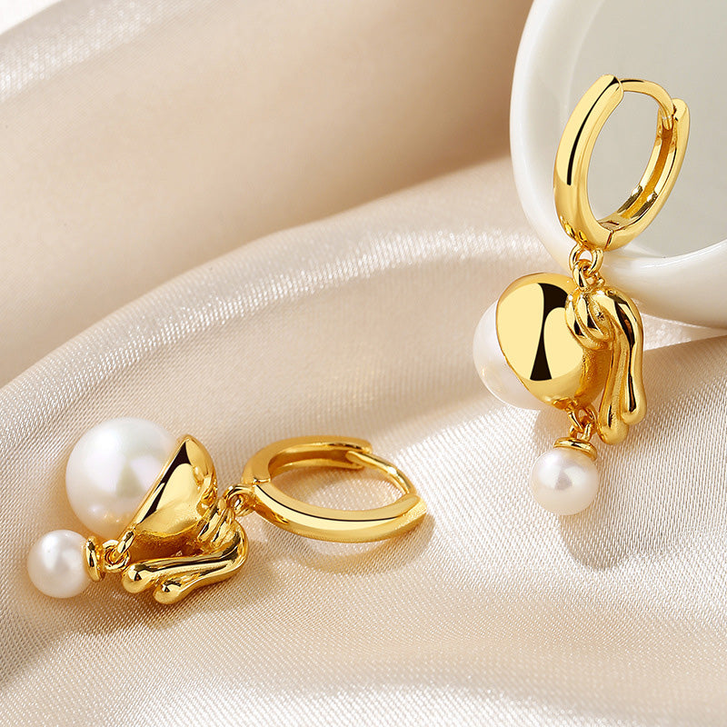 Freshwater Pearls Flowers Earrings PE1001