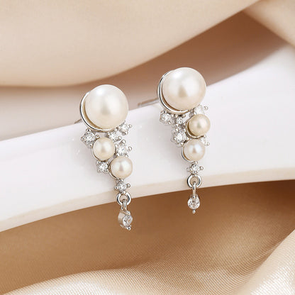 Freshwater Pearl Floral Earrings PE1019