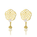 Floral Filigree Freshwater Pearls Earrings PE1005