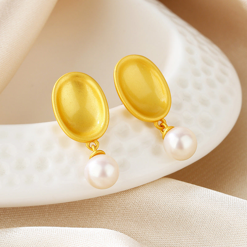 Freshwater Pearls Pea Pod Earrings PE1014