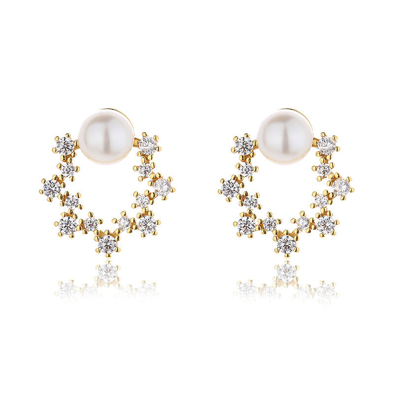 Freshwater Pearls Floral Earrings PE1033