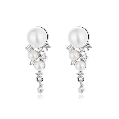 Freshwater Pearl Floral Earrings PE1019