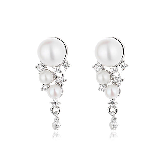 Freshwater Pearl Floral Earrings PE1019