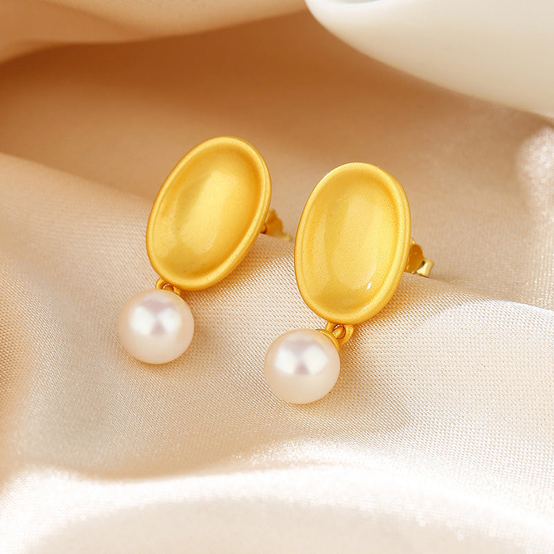 Freshwater Pearls Pea Pod Earrings PE1014
