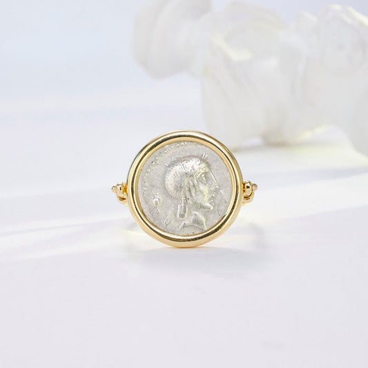 Byzantine Apollo Coin Ring