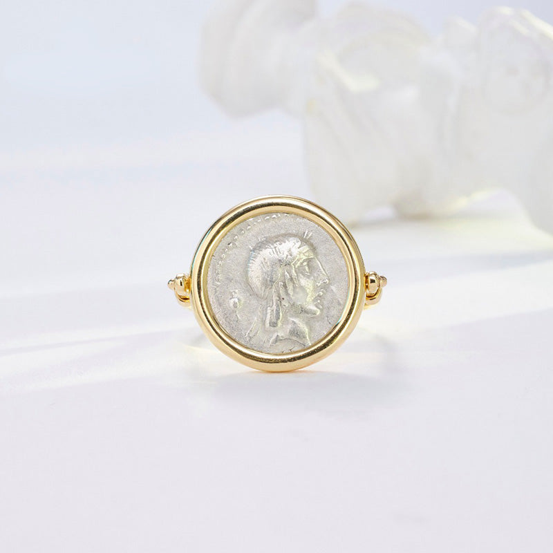 Byzantine Apollo Coin Ring